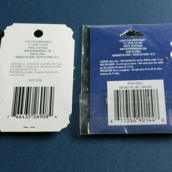 Pendant & Bead Lot Craft Supplies For Jewelry Making Necklace 8 pkgs - Picture 4 of 12